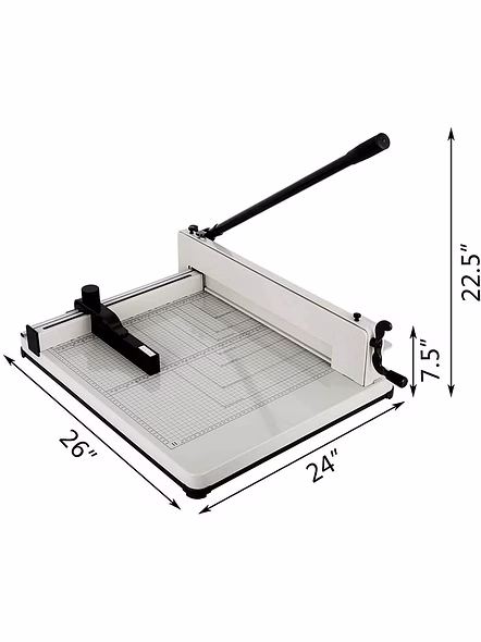 12'' Guillotine Paper Cutter, Heavy Duty A4 Trimmer Machine with Commercial Metal Base and 400 Sheet Large Capacity for Home and Office, Paper Trimmer (Assorted Color)