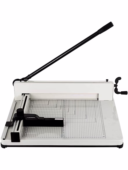 12'' Guillotine Paper Cutter, Heavy Duty A4 Trimmer Machine with Commercial Metal Base and 400 Sheet Large Capacity for Home and Office, Paper Trimmer (Assorted Color)