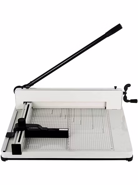 12'' Guillotine Paper Cutter, Heavy Duty A4 Trimmer Machine with Commercial Metal Base and 400 Sheet Large Capacity for Home and Office, Paper Trimmer (Assorted Color)