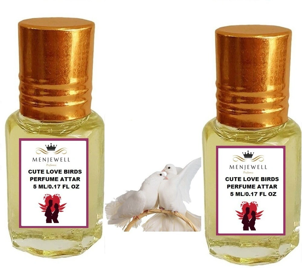 Menjewell Fragrance Love Birds For Men &amp; Women 5ml (Combo Pack of 2 ) (Floral Attar, Woody Attar)-RDPC101142