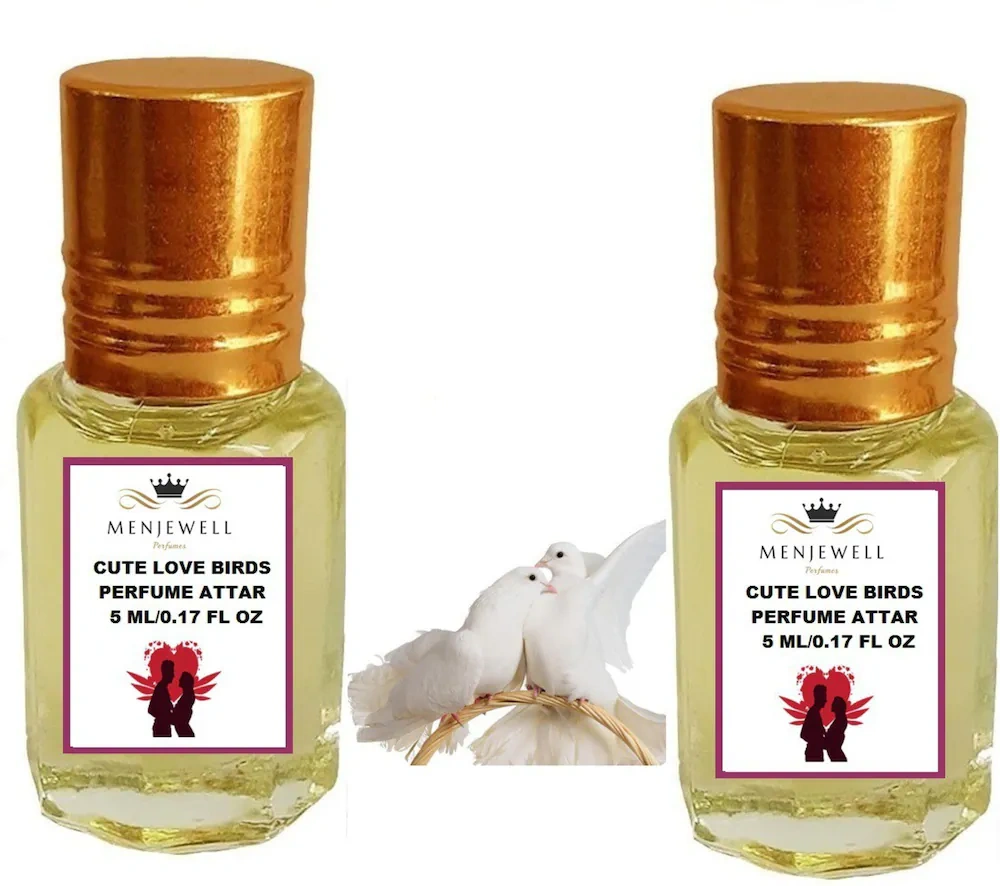 Menjewell Fragrance Love Birds For Men &amp; Women 5ml (Combo Pack of 2 ) (Floral Attar, Woody Attar)-RDPC101159