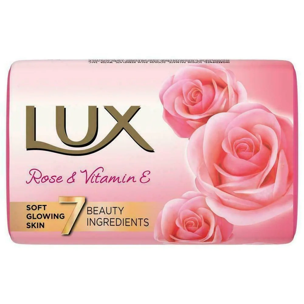 Lux Rose &amp; Vitamin E Soft Glowing Skin Soap Bar 150 g (Pack of 3)-RDPC1013004