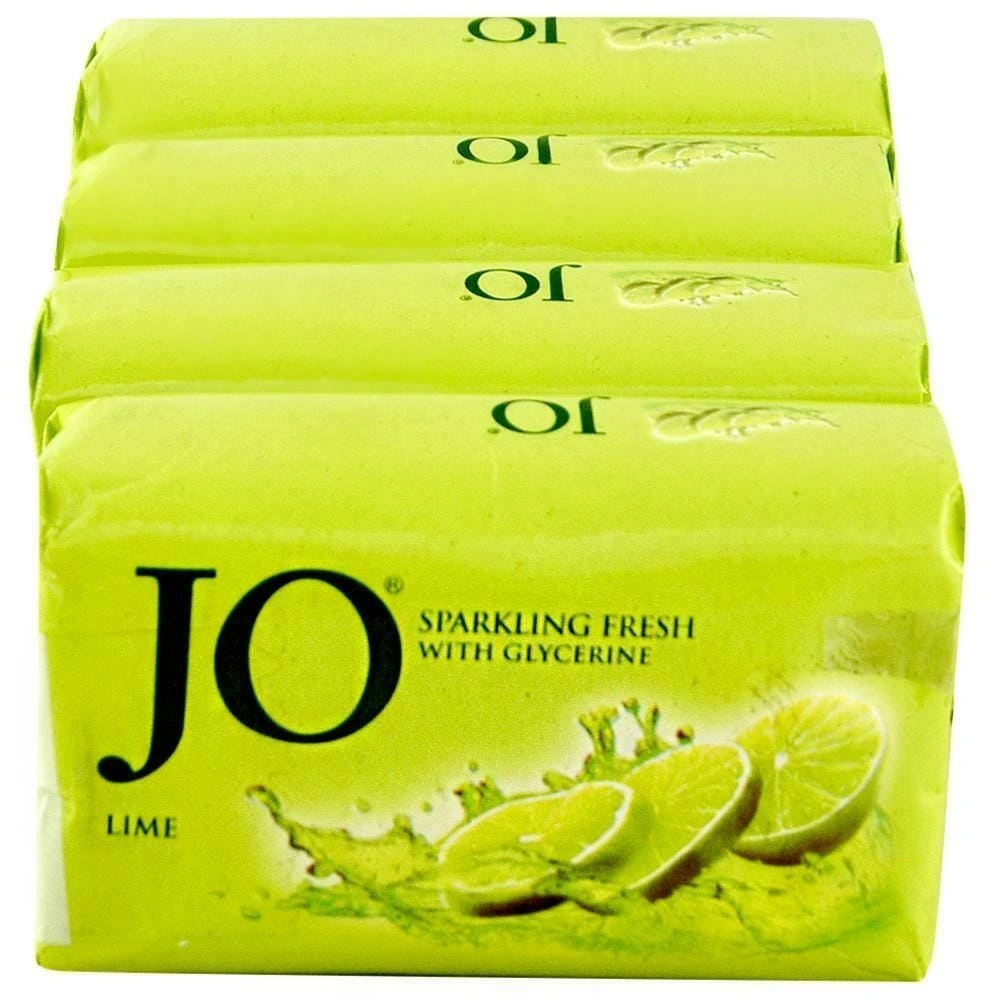 Jo Lime Sparkling Fresh Soap with Glycerine 150 g (Pack of 4)-RDPC1013005