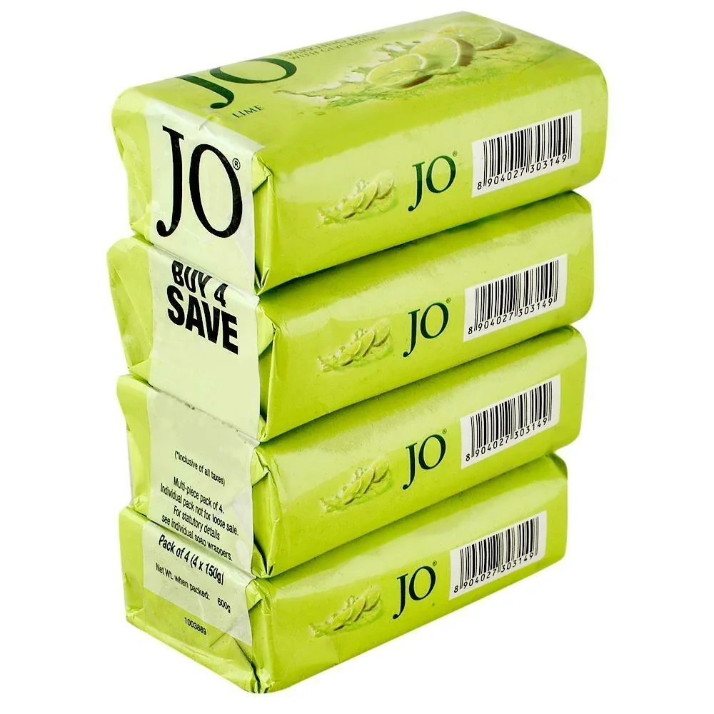 Jo Lime Sparkling Fresh Soap with Glycerine 150 g (Pack of 4)-3