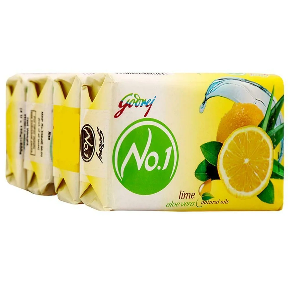 Godrej No.1 Lime and Aloe Vera Soap 150 g (Pack of 4)-RDPC1013009