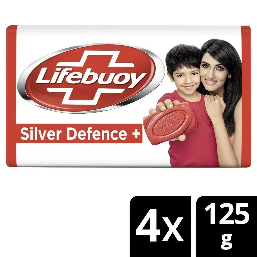 Lifebuoy Total 10 Germ Protection Soap 125 g (Pack of 4)-RDPC1013015