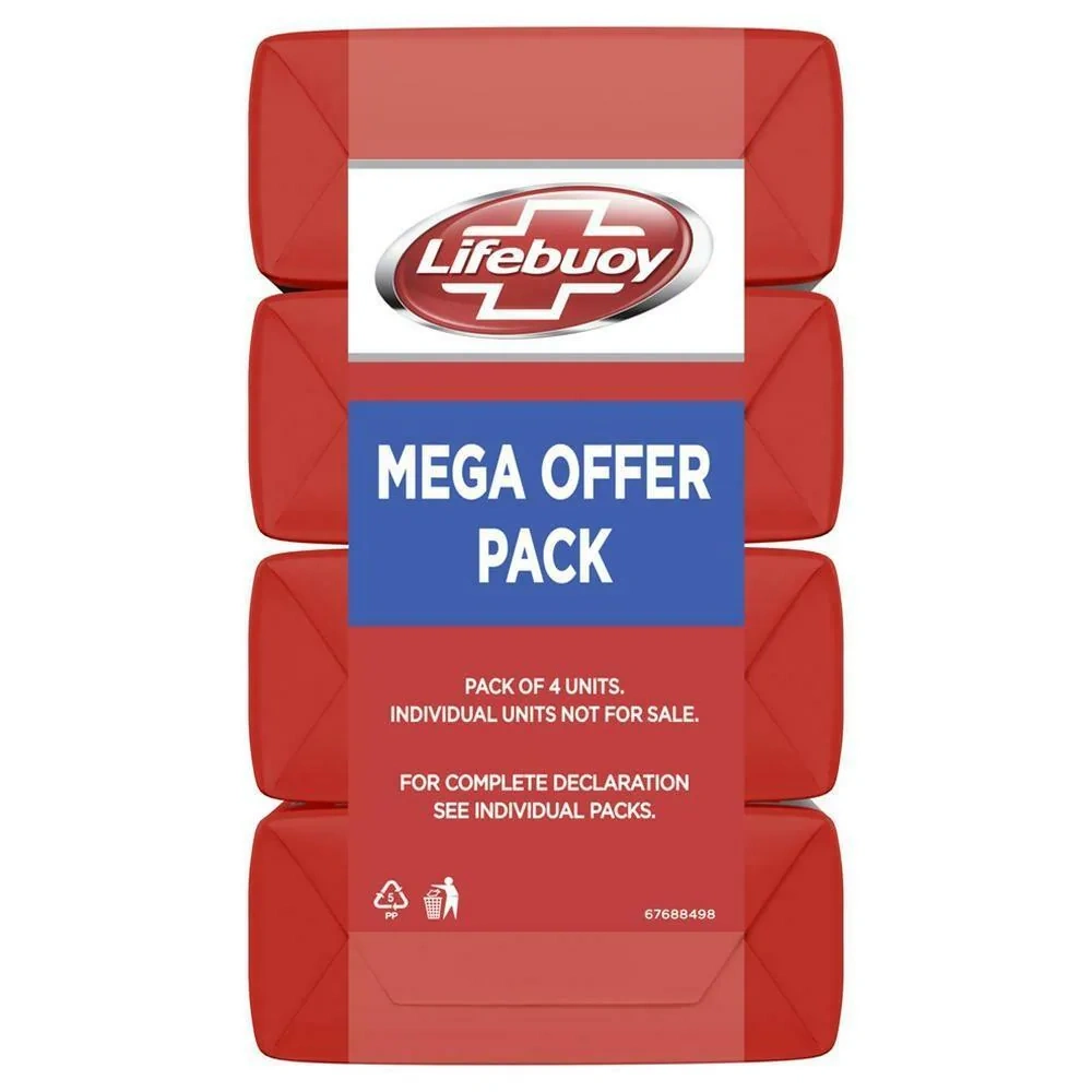 Lifebuoy Total 10 Germ Protection Soap 125 g (Pack of 4)-3