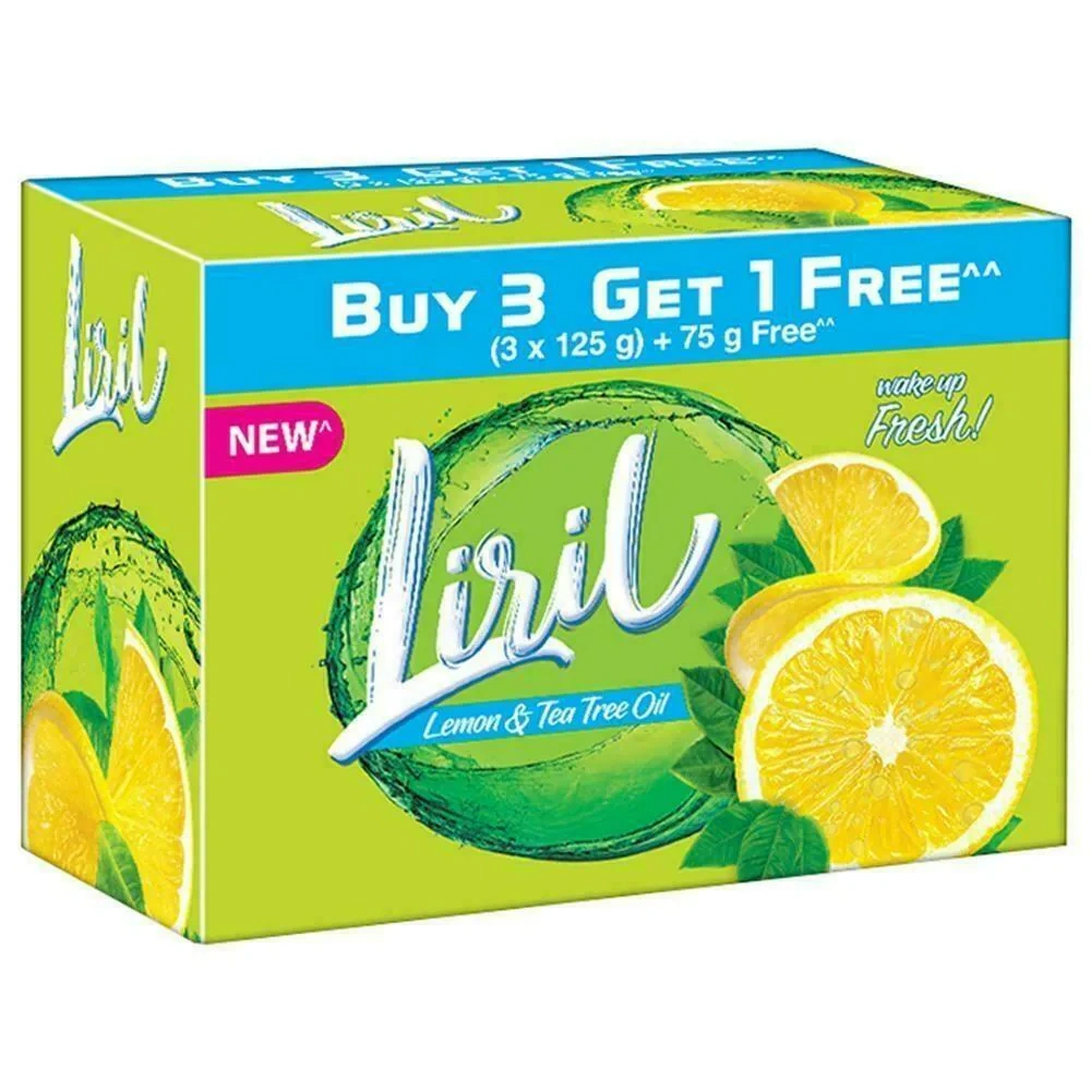 Liril Lemon &amp; Tea Tree Oil Soap (Buy 3 x 125 g Get 1 x 75 g Free)-4