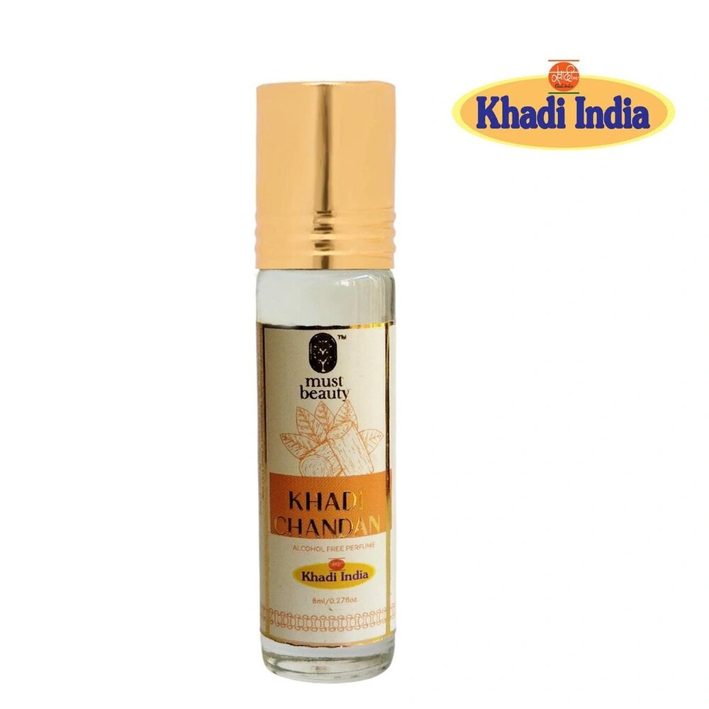 Khadi India Mustbeauty co Chandan Attar Perfume|Extra Long Lasting Fragrance|Premium attar Perfume -8ml-2