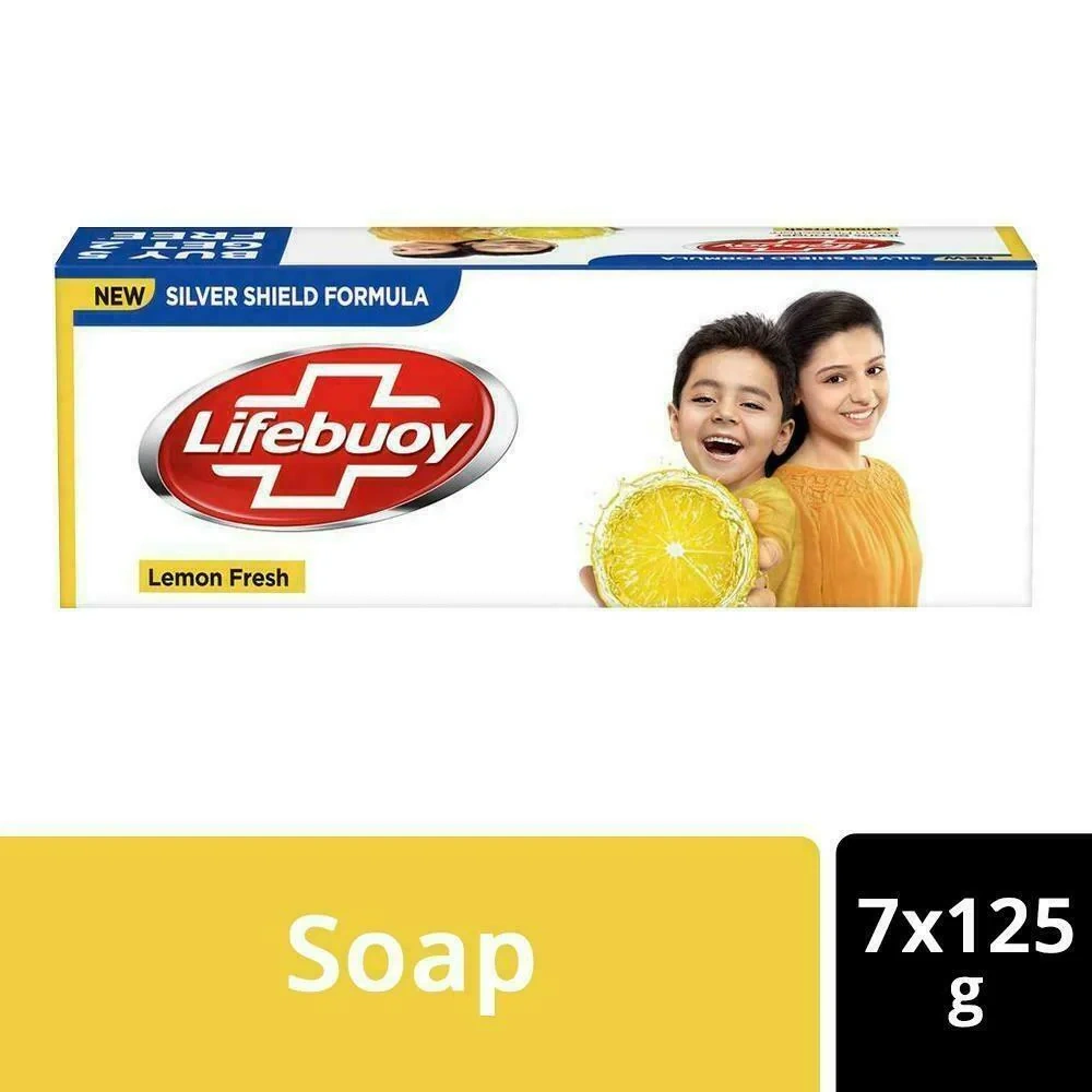 Lifebuoy Lemon Fresh Soap 125 g (Buy 5 Get 2 Free)-1