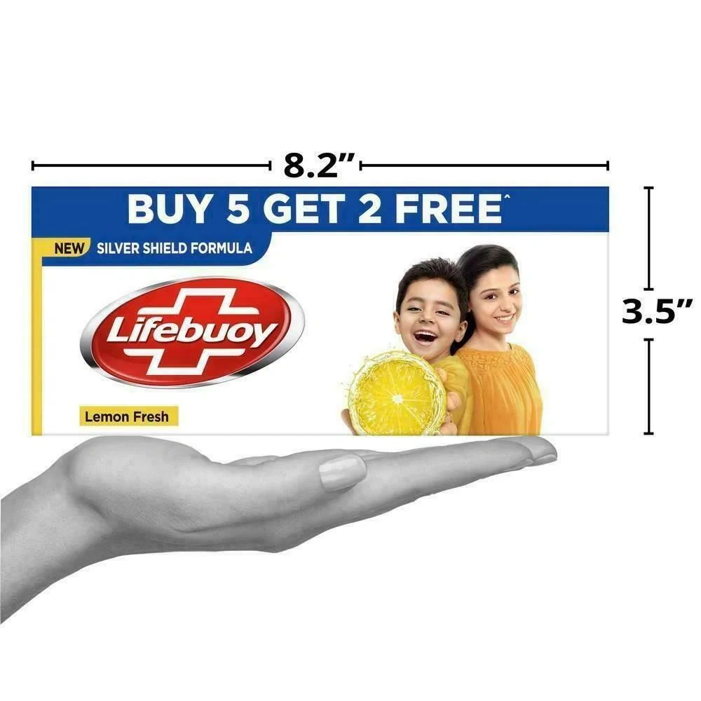 Lifebuoy Lemon Fresh Soap 125 g (Buy 5 Get 2 Free)-4