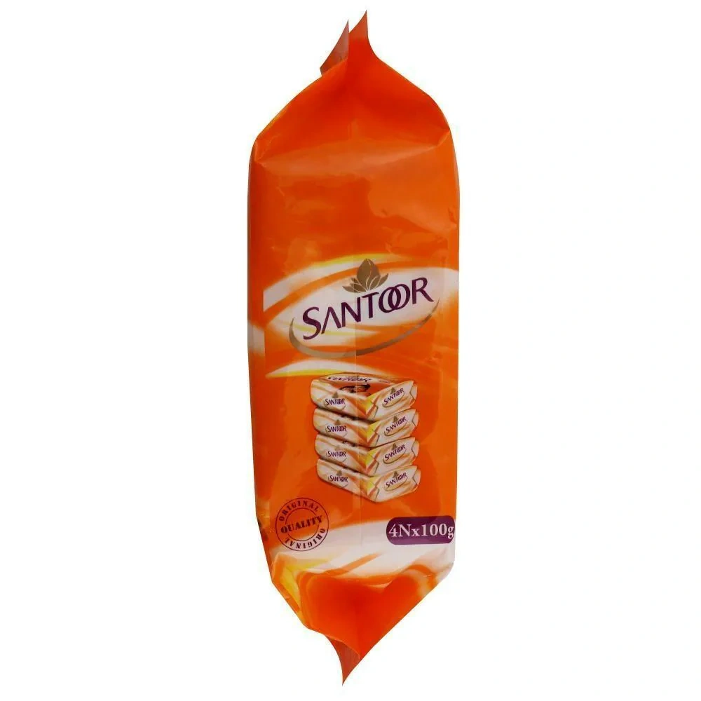 Santoor Sandal &amp; Turmeric Soap 100 g (Pack of 4)-3