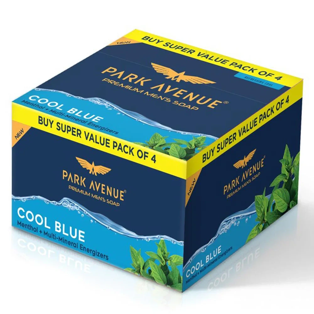 Park Avenue Cool Blue Soap 125 g (Pack of 4)-2