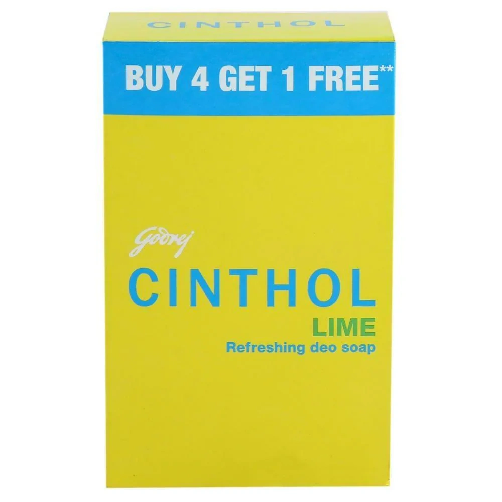 Cinthol Lime Refreshing Deo Soap 100 g (Buy 4 Get 1 Free)-RDPC101344