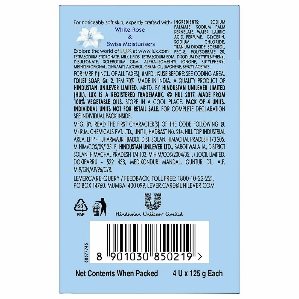 Lux International Creamy Perfection Soap 125 g (Pack of 4)-1