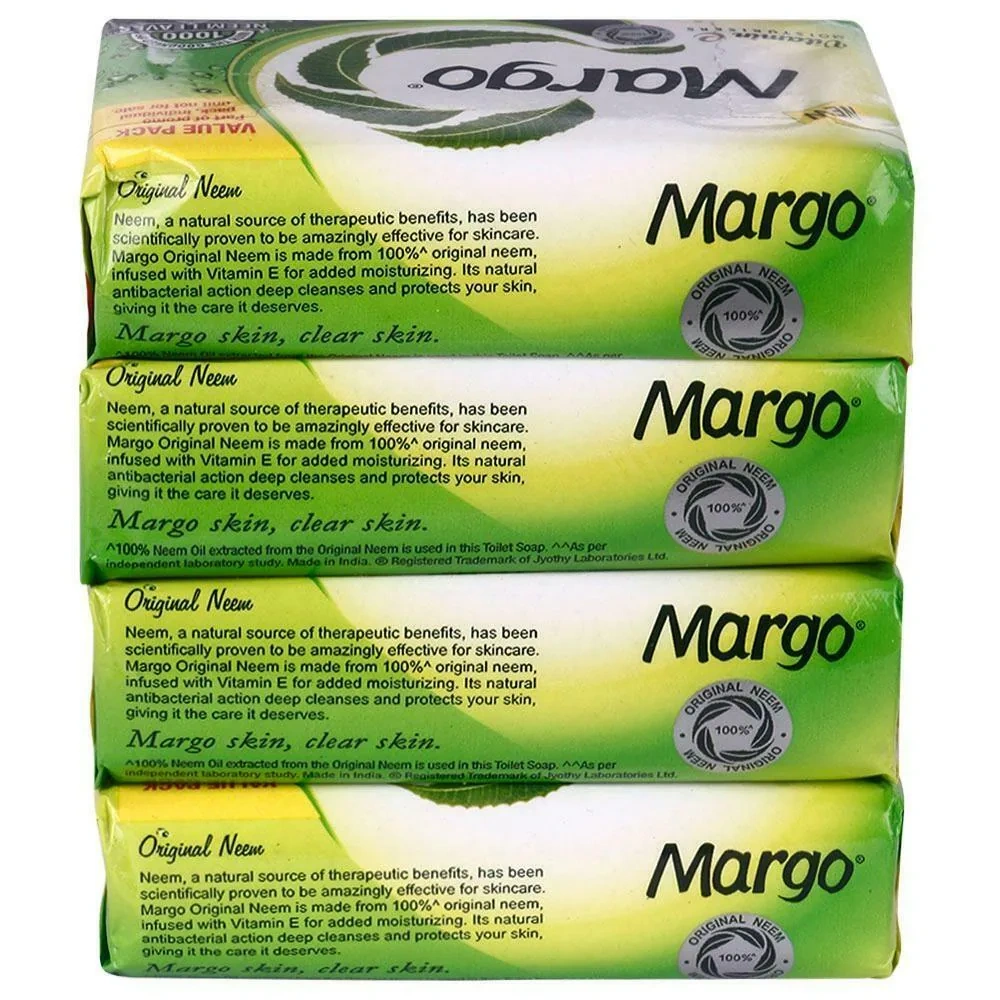 Margo 100% Original Neem Soap 75 g (Pack of 4)-2