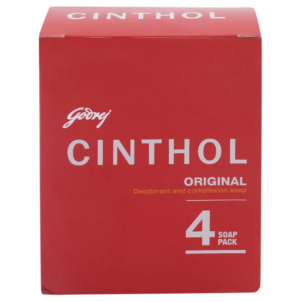 Cinthol Original Deo &amp; Complexion Soap 100 g (Pack of 4)-2