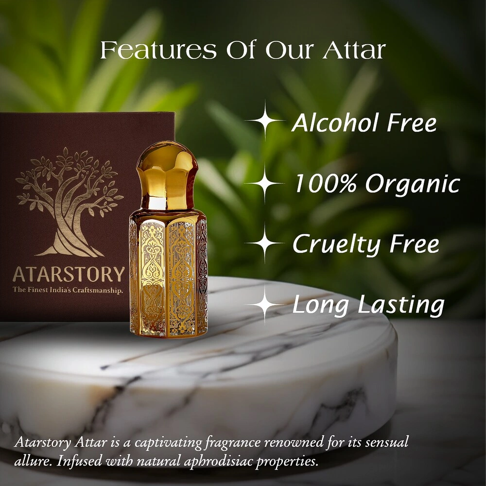 ATARSTORY Kesar Chandan Attar Alcohol Free Long Lasting Fragrance | Attar Oudh for Men and Women-2