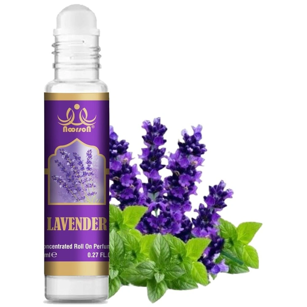 Noorson Lavender Attar Perfume for Unisex - Pure, Natural Long Lasting Etra, Ittar Herbal Attar 8 ML-RDPC101440