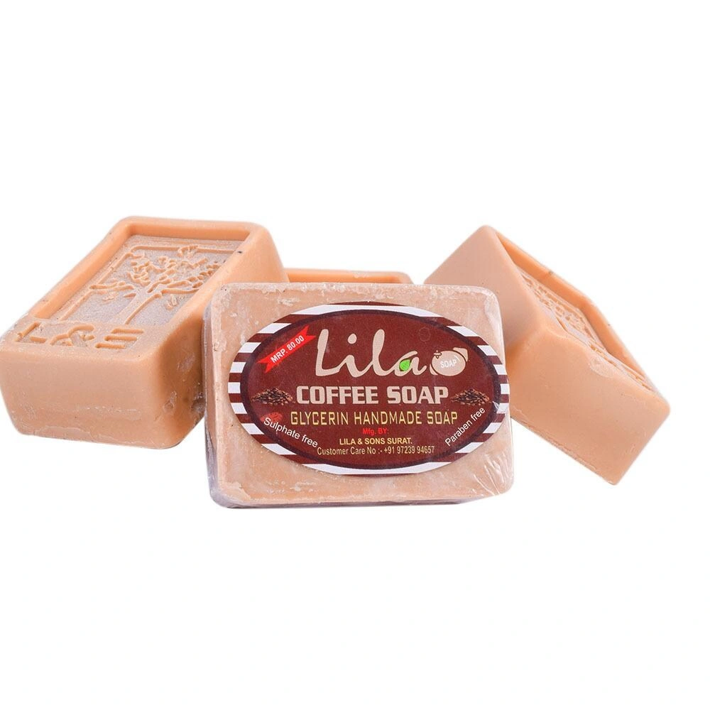 L&amp;S Lila Handmade Coffee Soap (Pack Of 4, 100 Grams)-4