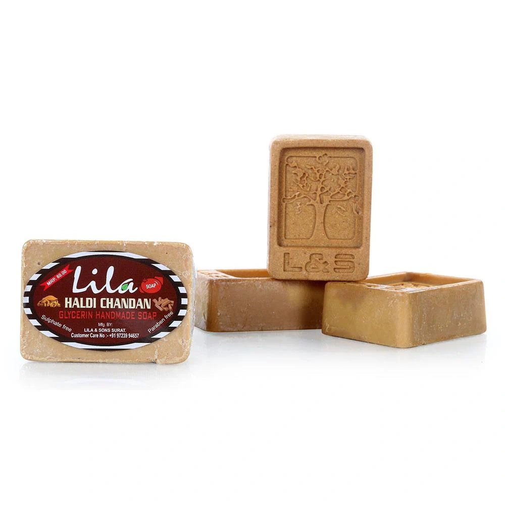 L&amp;S Lila Handmade Honey Turmeric Soap (Pack Of 4, 100 Grams)-2