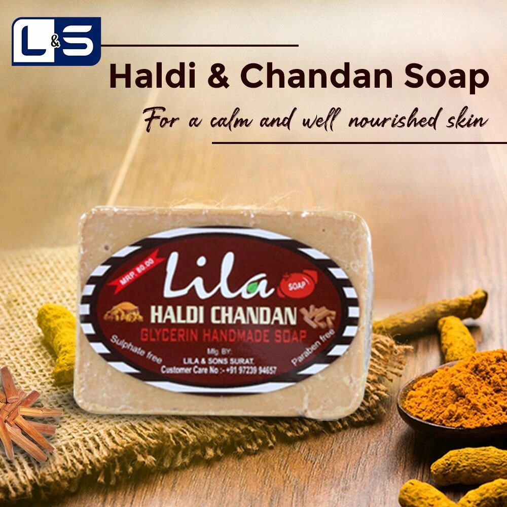 L&amp;S Lila Handmade Honey Turmeric Soap (Pack Of 4, 100 Grams)-RDPC101532