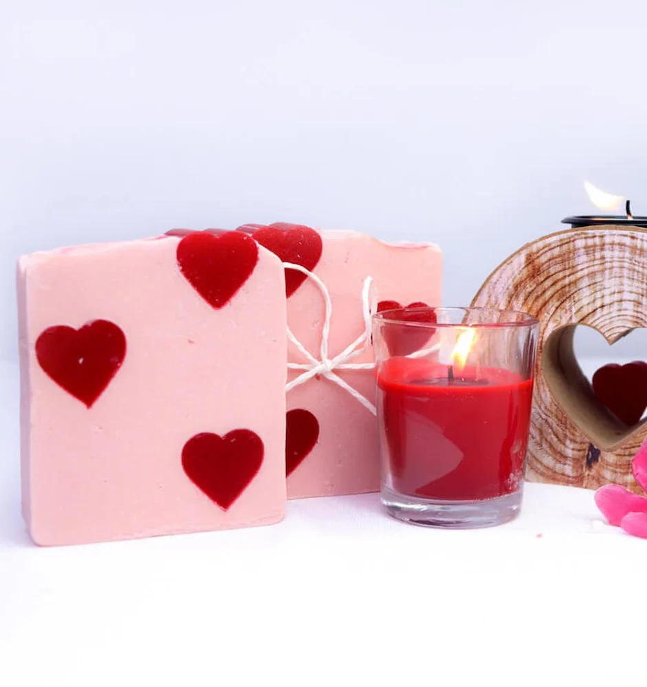 Ruby Heart Designer soap-1