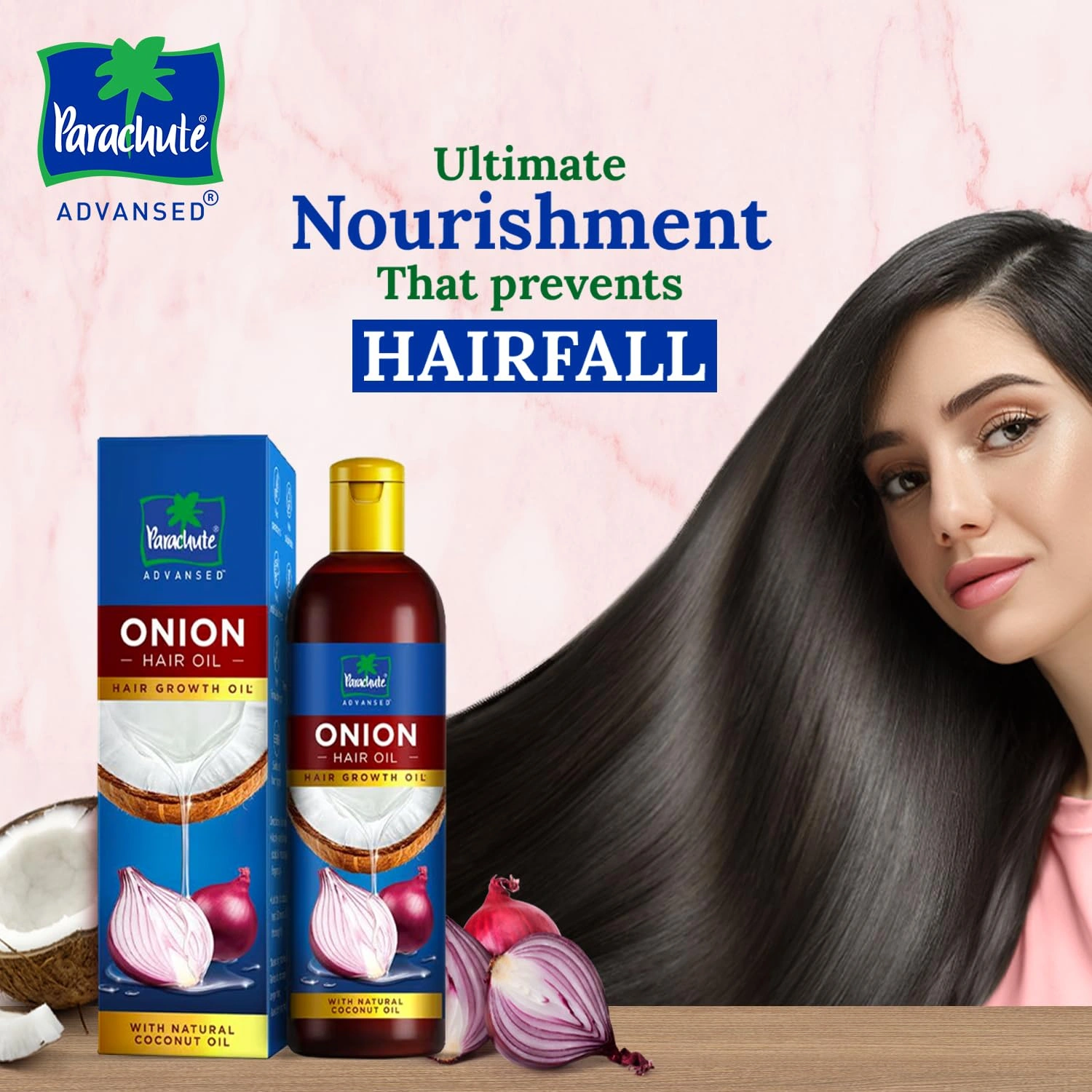 Parachute Advansed Onion Hair Oil for Hair Growth and Hair Fall Control with Natural Coconut Oil &amp; Vitamin E - 200ml-2