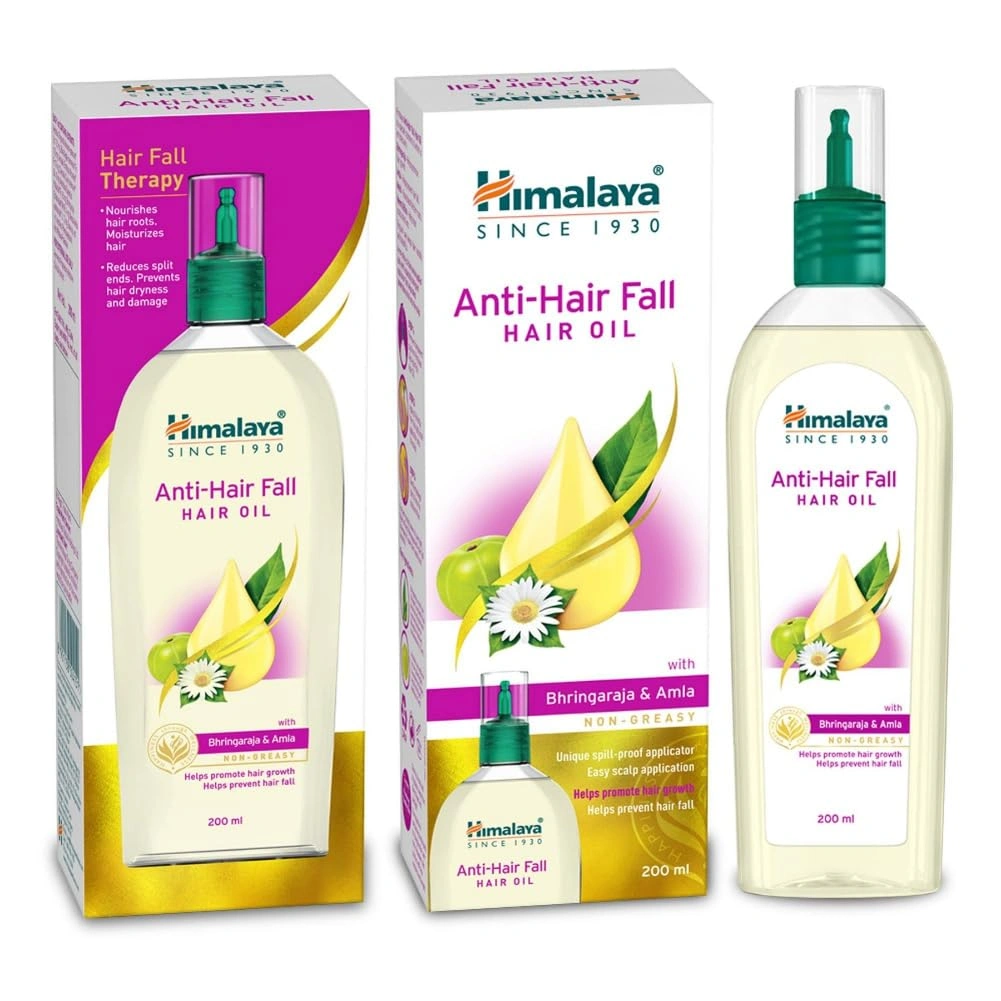 Himalaya Anti-Hair Fall Hair Oil | Non Sticky Hair Oil | Promotes Hair Growth | Prevents Hair Fall | Made with Bhringraja &amp; Amla | For Women &amp; Men | 200ml-RDPC101600