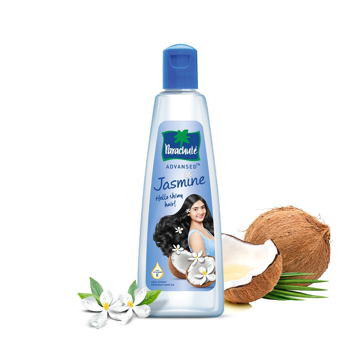 Parachute Advansed Jasmine Coconut Hair Oil With Vitamin-E For Healthy Shiny Hair, Non-sticky, 300ml-RDPC101605