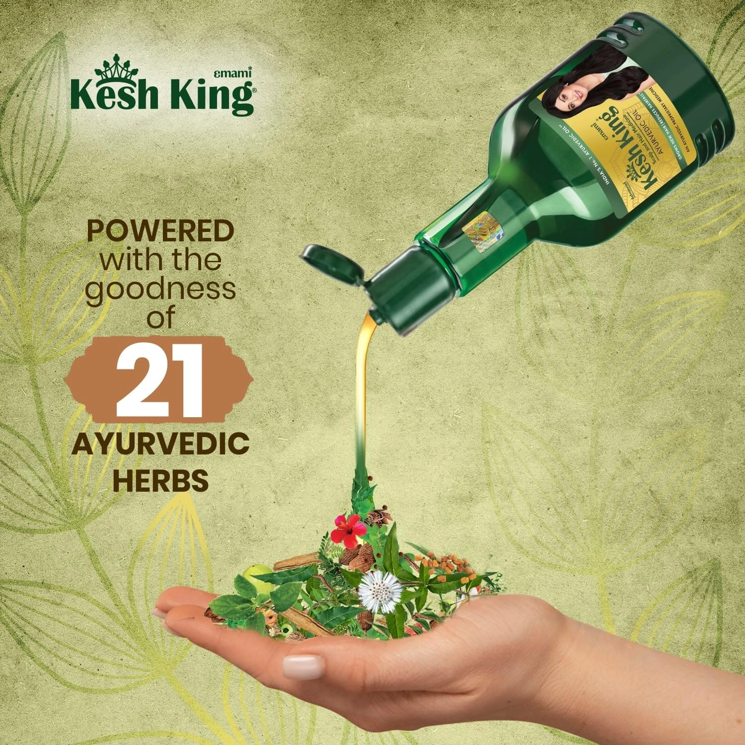 Kesh King Ayurvedic Anti Hairfall Hair Oil |21 Natural Ingredients with Bhringraja, Amla and Brahmi - 100 ml-3