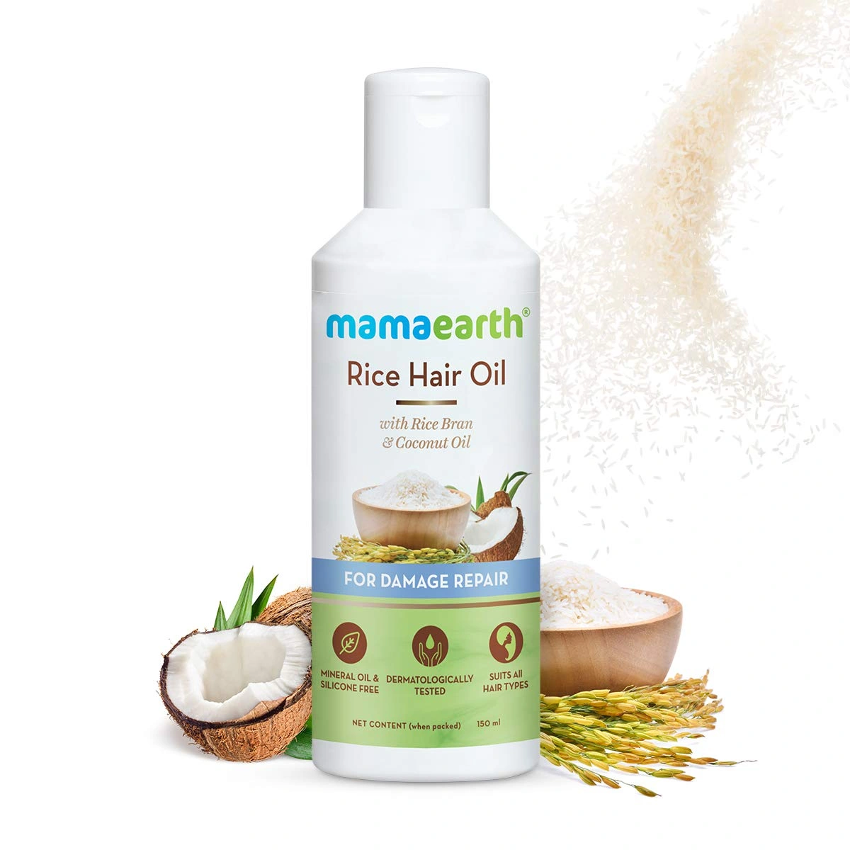 Mamaearth Rice hair oil 150ml-1