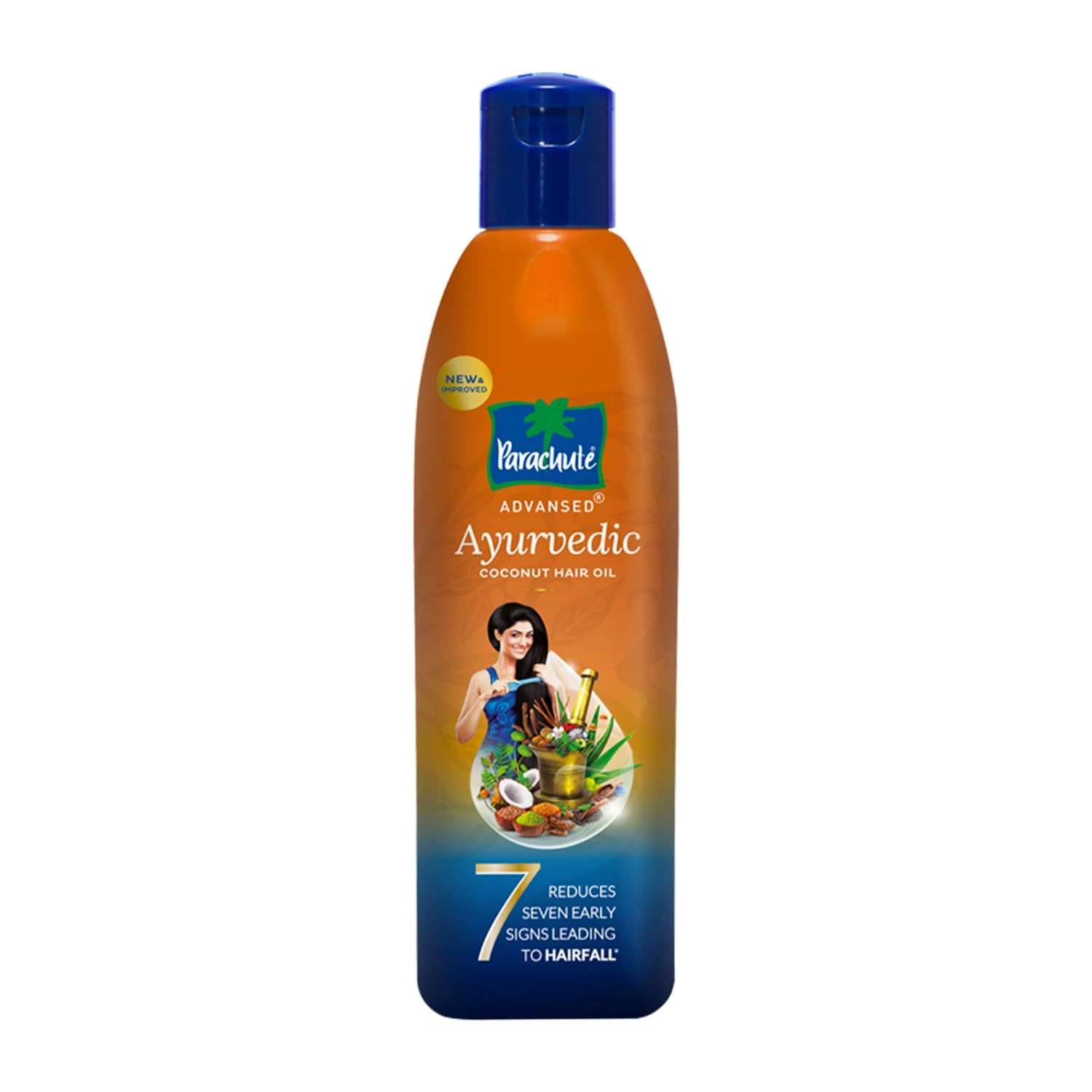 Parachute Advansed Ayurvedic Coconut Hair Oil With Neem, Amla, Bhringraj &amp; 22 Natural Herbs | Reduces Dandruff, Thinning &amp; Prevents Hairfall | 190ml-RDPC101675