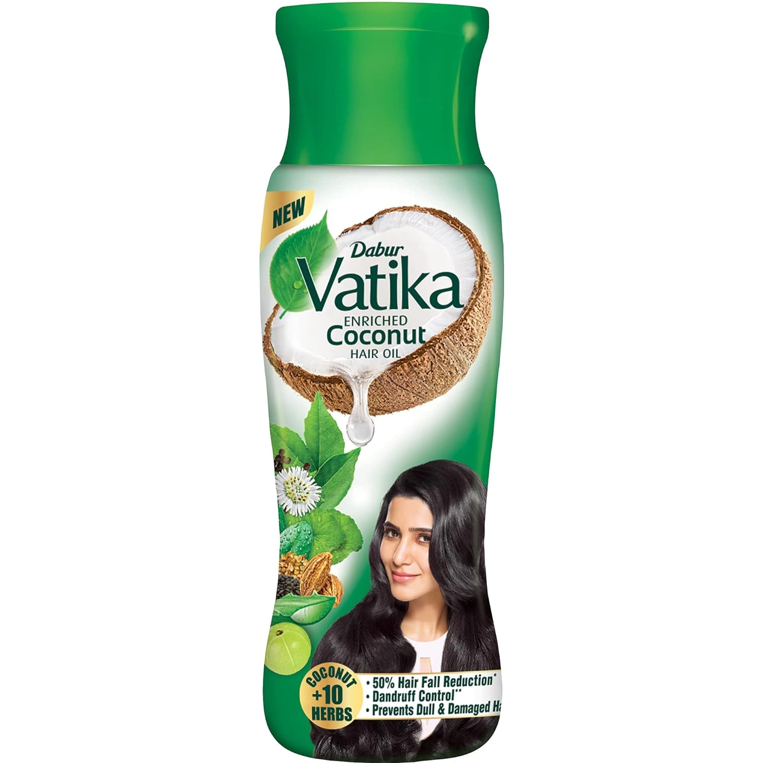 Dabur Vatika Enriched Coconut Hair Oil | Power of Coconut + 10 herbs | 50% hairfall reduction - 150ml-RDPC101677