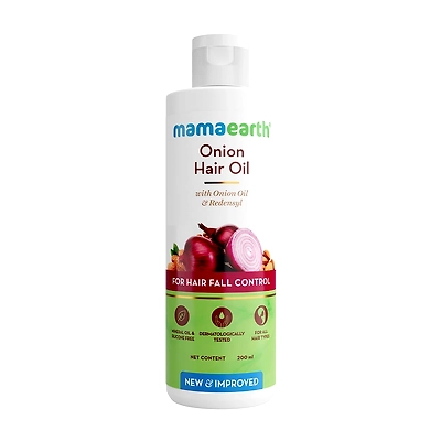 Mamaearth Onion Hair Oil with Onion & Redensyl for Hair Fall Control - 200 ml