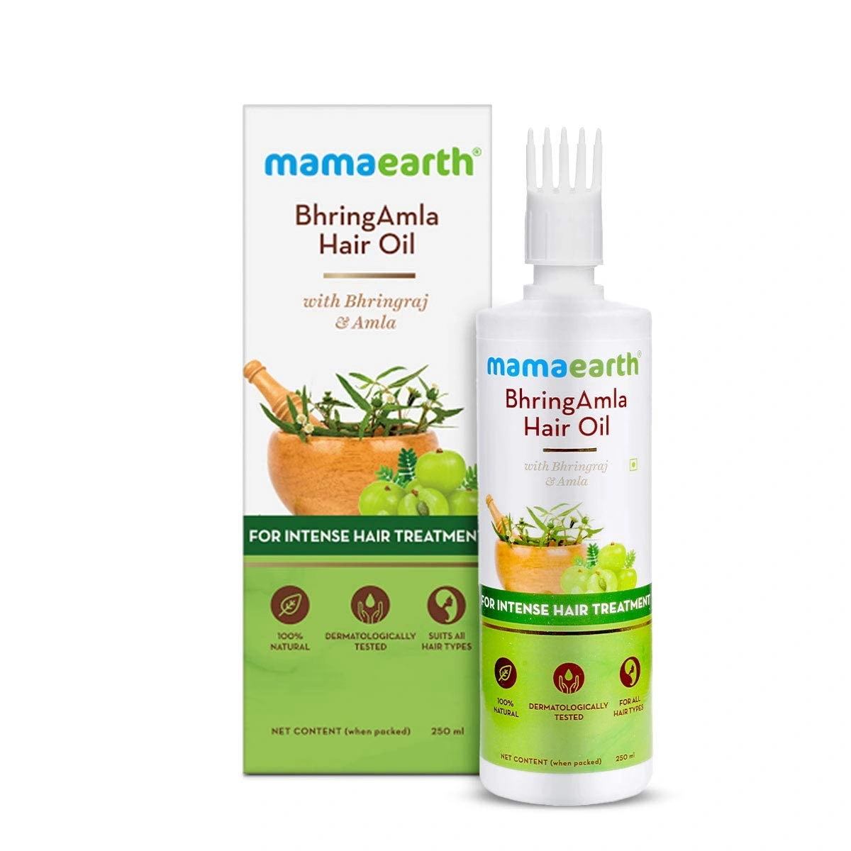 Mamaearth Bhring Amla Hair Oil With Bhringraj &amp; Amla, 250ml-RDPC101758