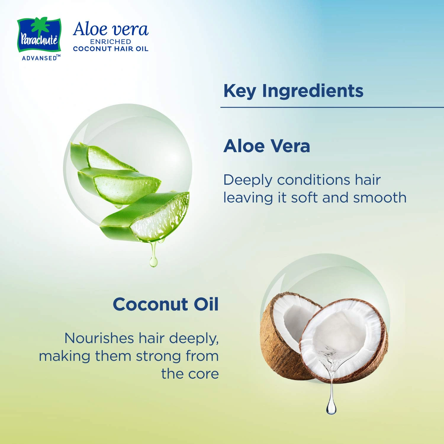 Parachute Advansed Aloe Vera Enriched Coconut Hair Oil, 400 ml (Pack of 2)-2