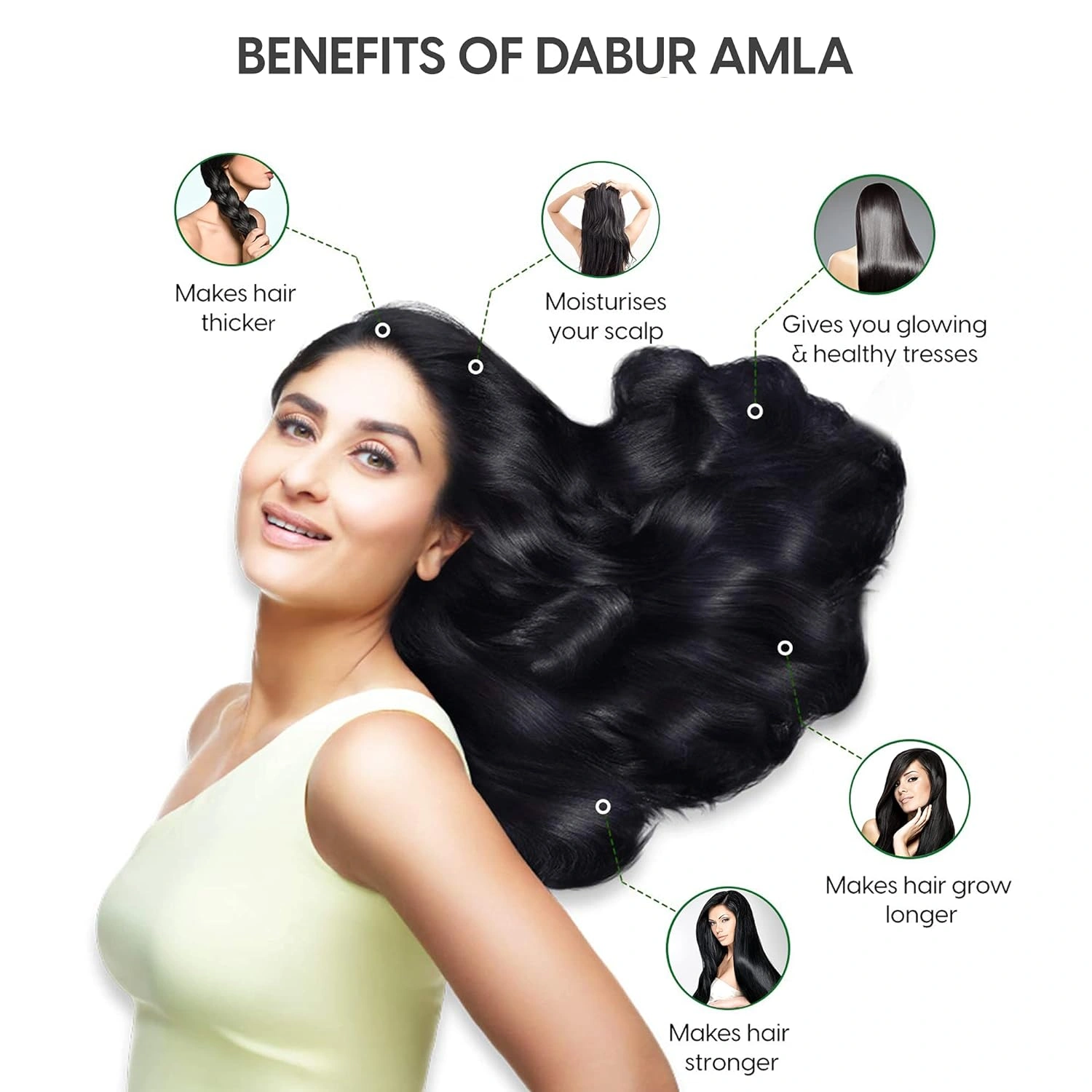 Dabur Amla Hair oil for Stronger, Longer and Thicker Hair -275ml-3