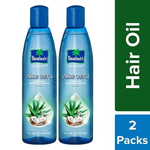 Parachute Advanced Aloe Vera Enriched Coconut Hair Oil, 250ml (Pack of 2)-1