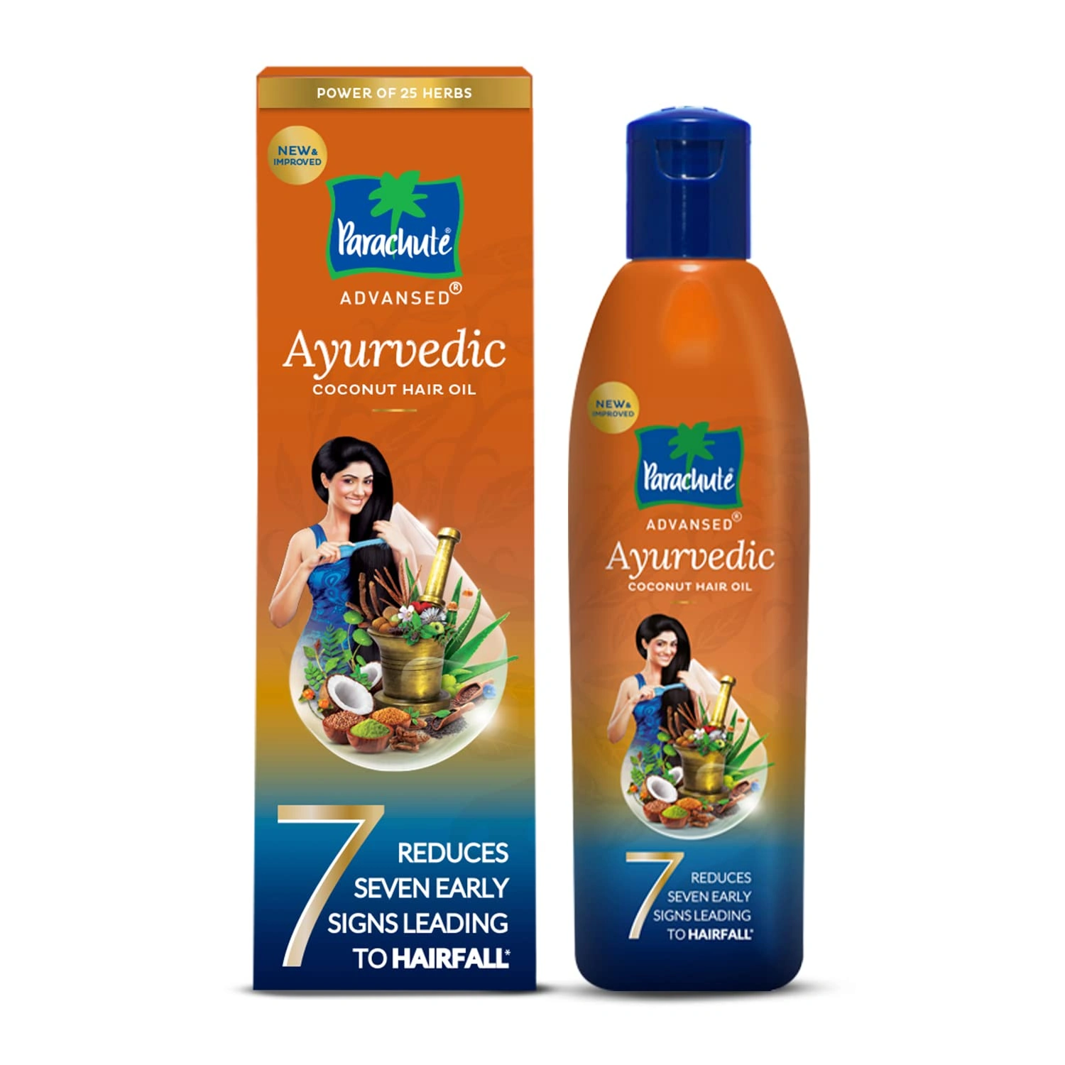 Parachute Advansed Aloe Vera Enriched Coconut Hair Oil &amp; Parachute Advansed Ayurvedic Coconut Hair Oil with Neem-1