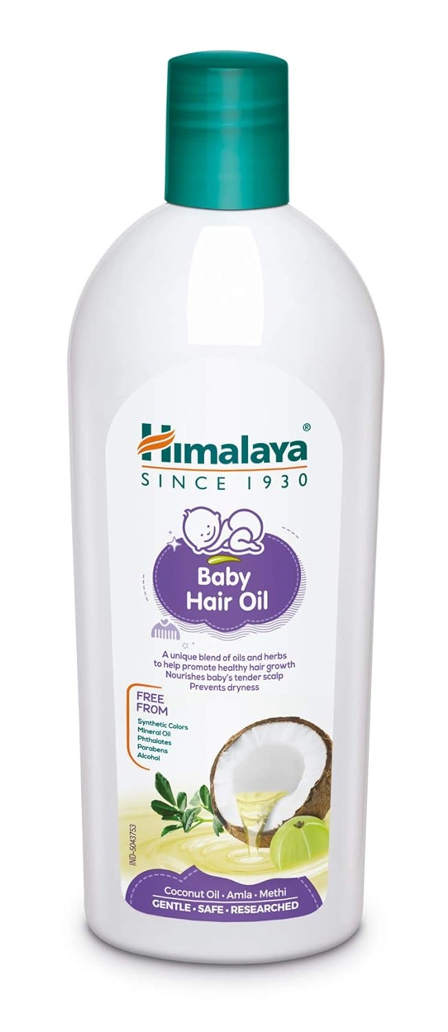 Himalaya Baby Hair Oil 200 ml(1 Count) &amp; Himalaya Herbals Kajal, Black, 2.7g-2