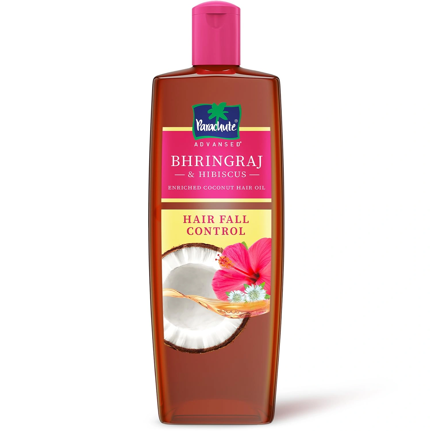 Parachute Advansed Bhringraj &amp; Hibiscus-enriched Coconut Hair Oil| Hibiscus Oil| Superfoods’ Touch| Hair Fall Control| 300 Ml-RDPC101928