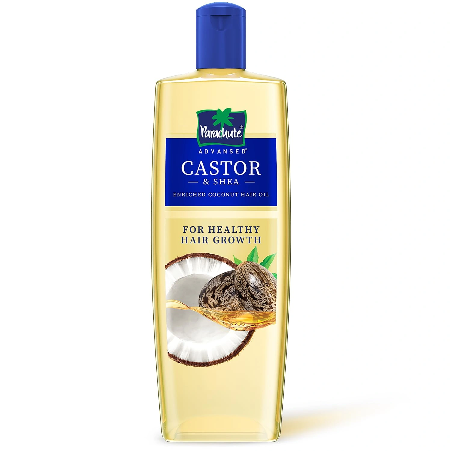 Parachute Advansed Castor &amp; Shea-enriched Coconut Hair Oil| Castor Hair Oil| Power of Superfoods| Hair Growth| 300 ML-RDPC101929