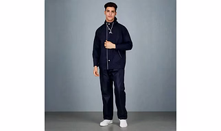 MEN'S SET RAINCOAT (BLUE) By YOUTH ROBE - A PREMIUM BRAND | Available Sizes - L, XL, XXL, 3XL, 4XL.