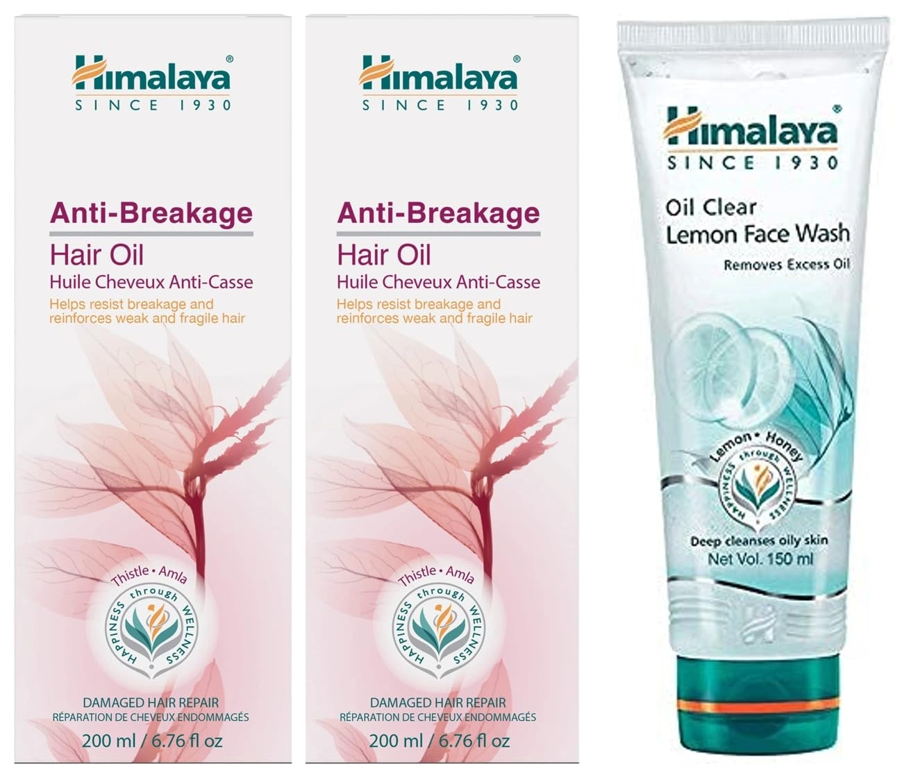 Himalaya Herbals Anti Hair Fall Hair Oil, 200ml &amp; Oil Clear Lemon Face Wash, 150ml Combo-RDP101995