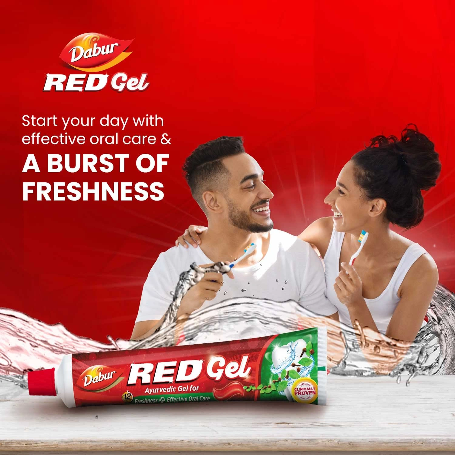 Dabur Red Gel Controls bad breath, plaque, gingivitis, toothache - 150 G (Pack Of 2) &amp; Amla Hair Oil for Strong, Long and Thick Hair -450ml &amp; Amla Hair Oil - for Strong, Long and Thick Hair 275ml-2