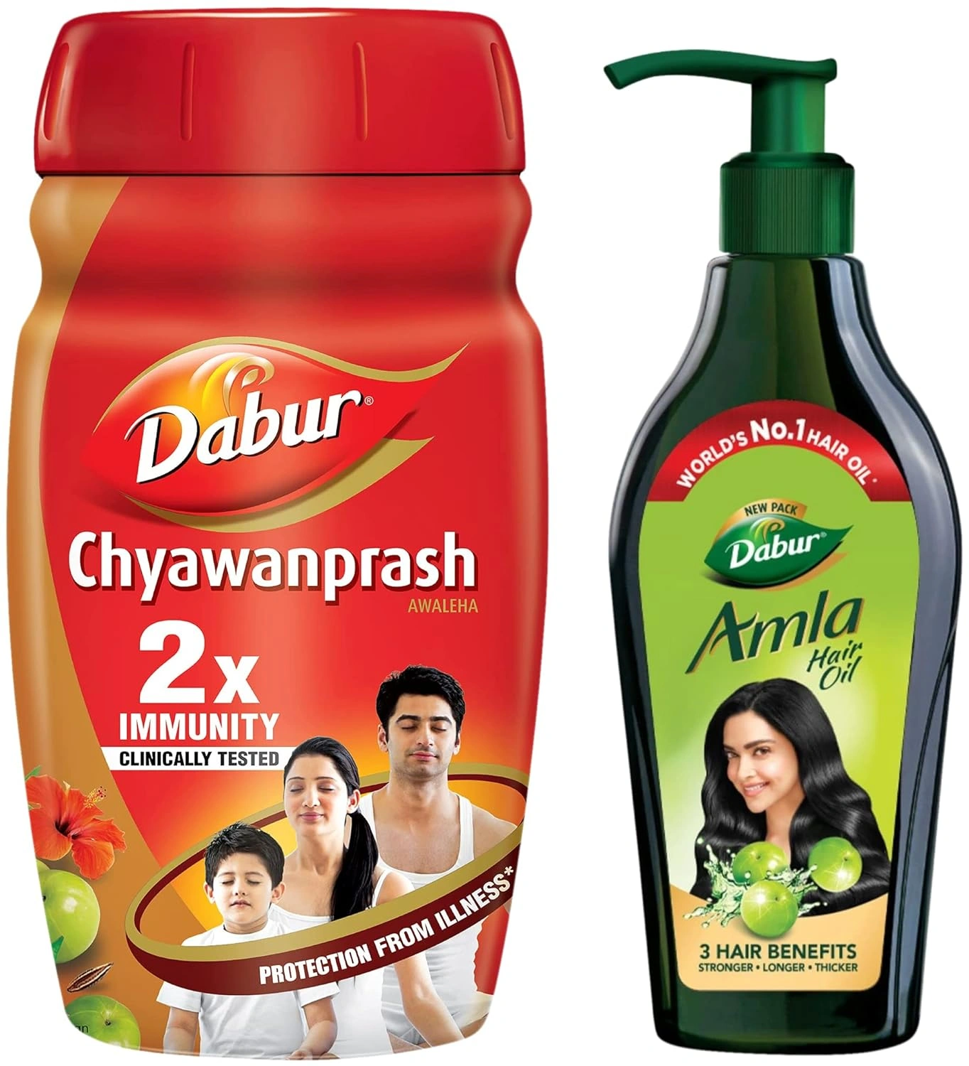 Dabur Chyawanprash : 2X Immunity, helps build Strength and Stamina – 950g &amp; Amla Hair Oil - for Strong, Long and Thick hair - 550 ml-RDPC102075