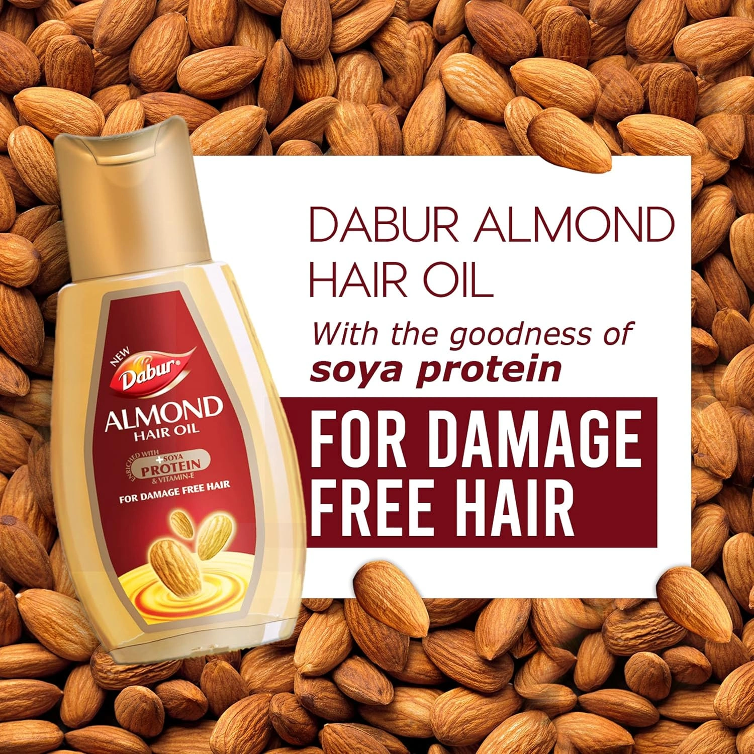 Dabur Lal Tail : Ayurvedic Baby Massage Oil – 500ml &amp; Almond Hair Oil with Almonds, Soya Protein and Vitamin E for Non Sticky, Damage free Hair - 500ml-5