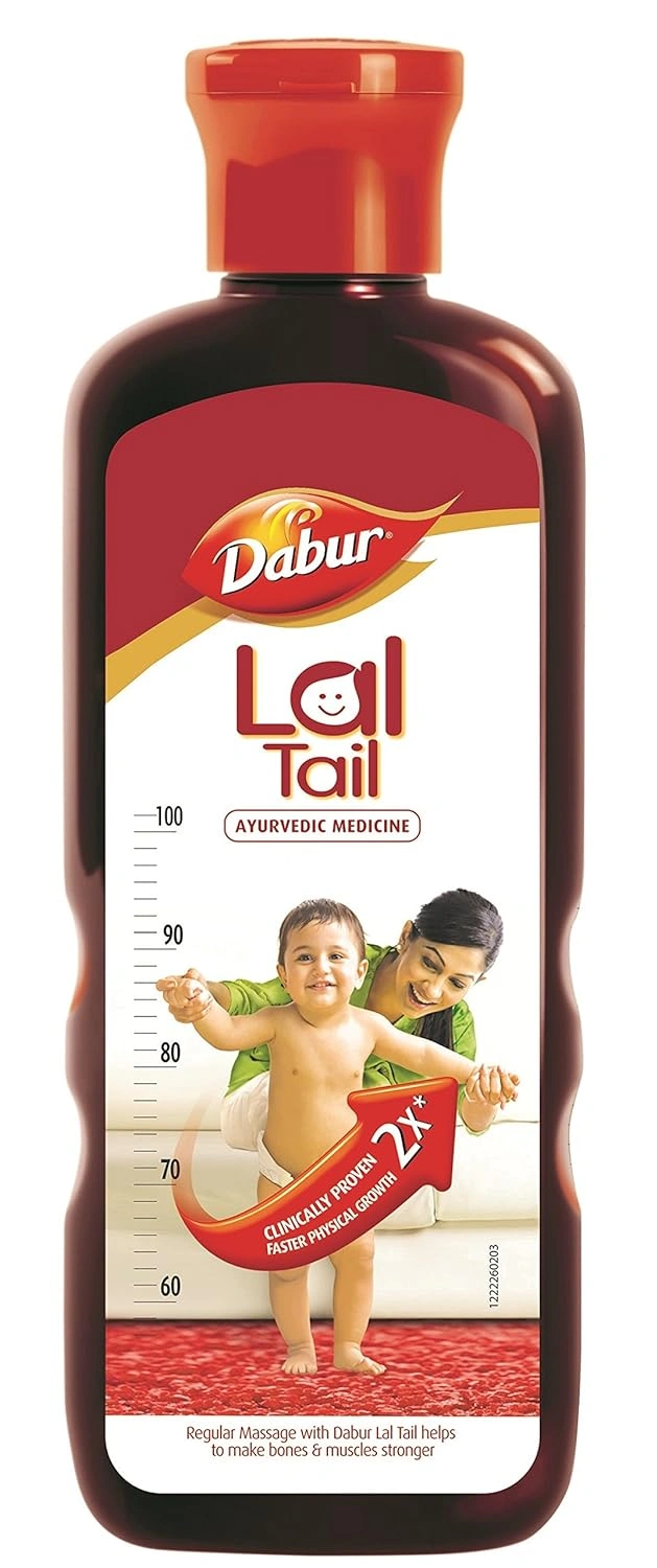 Dabur Lal Tail : Ayurvedic Baby Massage Oil – 500ml &amp; Almond Hair Oil with Almonds, Soya Protein and Vitamin E for Non Sticky, Damage free Hair - 500ml-2