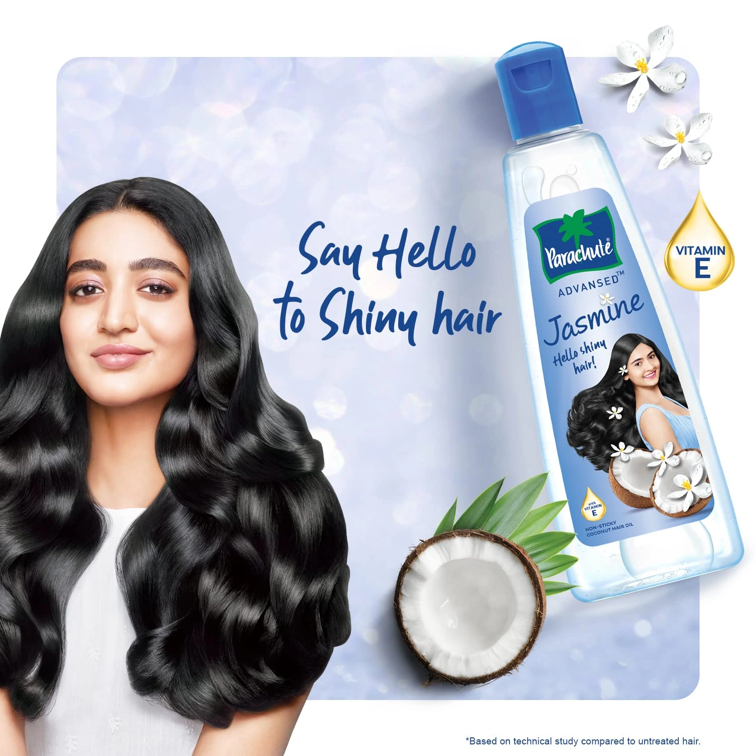 Parachute Advansed Jasmine Coconut Hair Oil, 300ml &amp; Gold Coconut Hair Oil with Vitamin E, For Long, Strong &amp; Gorgeous Hair, 400ml-4